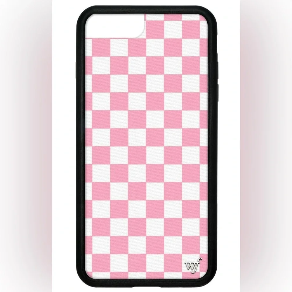 Wildflower iPhone Plus Case 6+ 7+ 8+ (Limited Edition) Pink Checks Plus